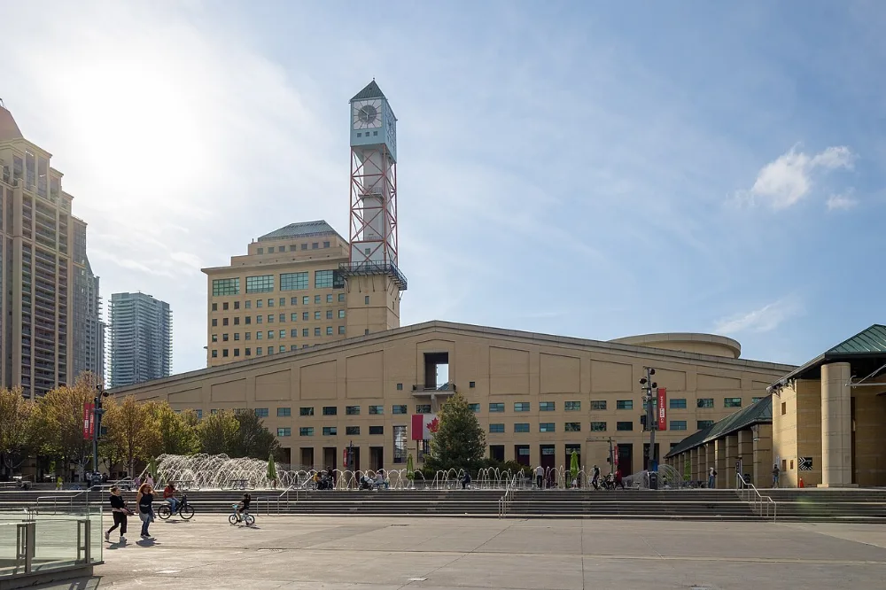 Mississauga Civic Centre, home of Mississauga City Hall, in May 2026