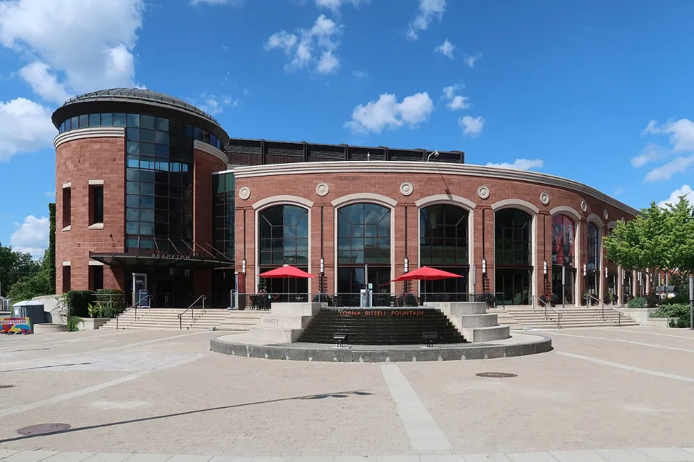 The Rose Theatre in downtown Brampton, photographed in 2021